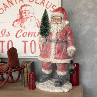 25" Santa with Lantern