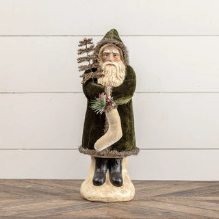16.5" Forest Velvet Belsnickle Santa