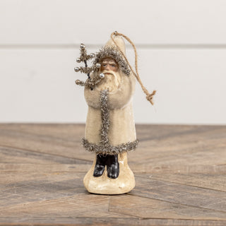 Belsnickel Santa Ornament - Ivory