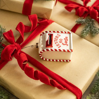Letters To Santa Glass Ornament
