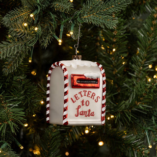 Letters To Santa Glass Ornament