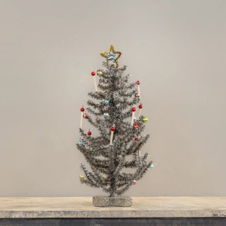 18" Silver Festive Tree