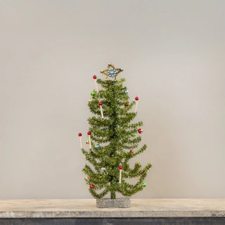 18" Green Festive Tree