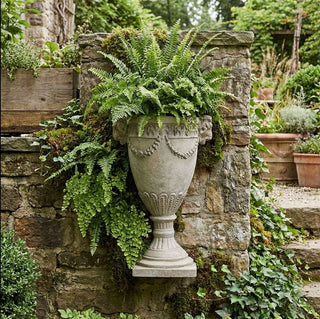 Weathered Grey Wall Urn