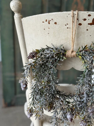 12" Pinecone Hollow Hanging Wreath
