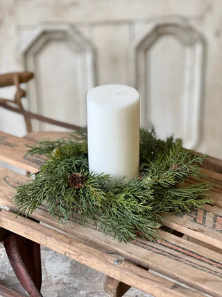 10" Telluride Spruce Candle Ring