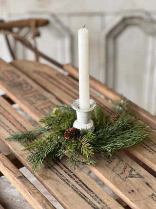 8" Telluride Spruce Candle Ring