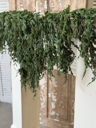 6' Emerald Falls Weeping Garland