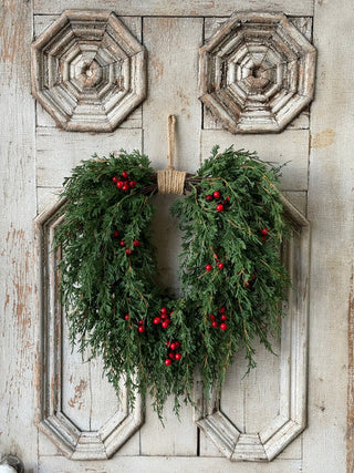 20" Emerald Celebration Hanging Wreath
