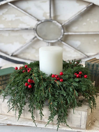 14” Emerald Celebration Candle Ring