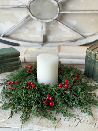 14” Emerald Celebration Candle Ring