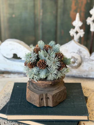 7" Pine Cone Pizazz Half Sphere