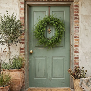 30" Asparagus Fern Wreath