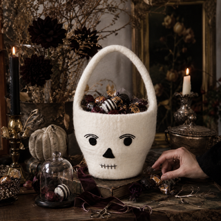 Skeleton Tricks and Treats Basket