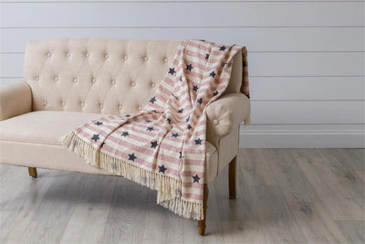 Stars and Stripes Americana Throw Blanket