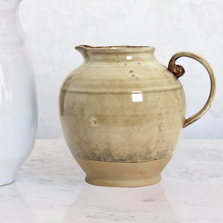 Stoneware Reactive Glaze Pitcher