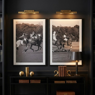 Set of 2 Black Framed Polo Equestrian Prints