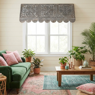 36" Grey Tile Awning