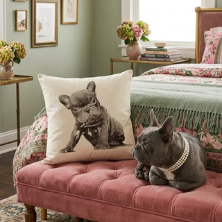 20" French Bulldog Pillow