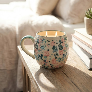 Sweet Grace Floral Mug Candle
