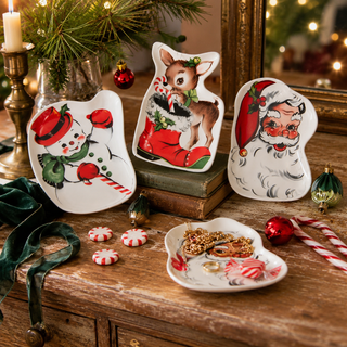 Vintage Style Christmas Trinket Trays - Choose Style