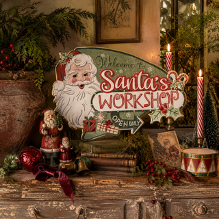 Santa's Workshop Sign