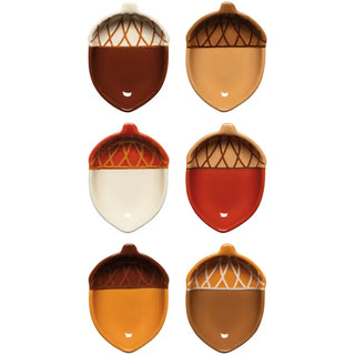 Set of 6 Acorn Pinch Bowls