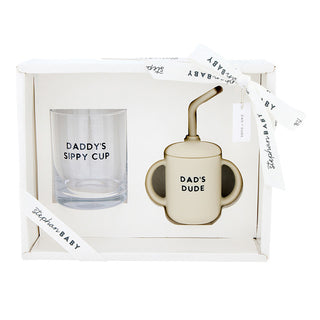 Dad and Dude Sippy Cup Set