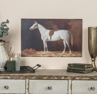 22" Agitha Horse Print on Metal