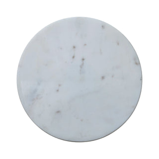 Adjustable Marble Top Cake Stand with Gold Finish Base