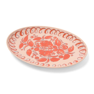 Amalfi Oval Serving Platter Tray - Pink