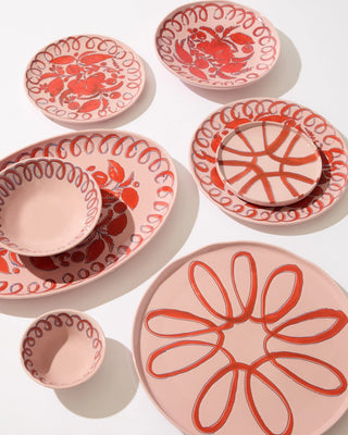Amalfi Oval Serving Platter Tray - Pink