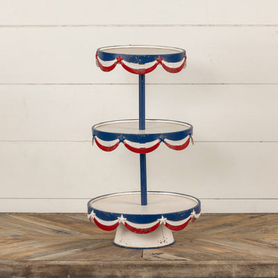 Patriotic 3 Tier Stand