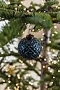 Set of 12 Angelica Glass Ornaments
