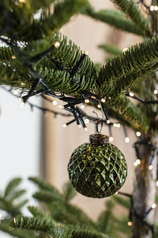 Set of 12 Angelica Glass Ornaments