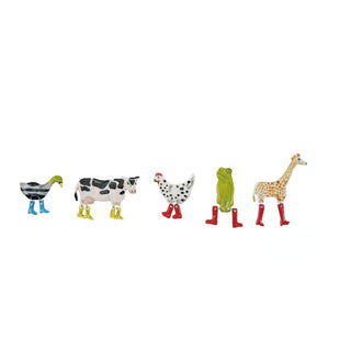 Stoneware Animal with Boots Magnet - Choose Your Favorite