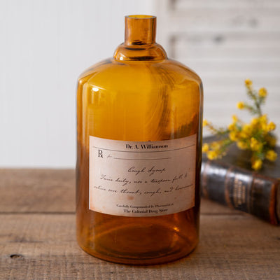 Antique-Inspired Apothecary Bottle - Choose Size