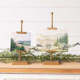 Gold Easel with Landscape Painting - Choose Style
