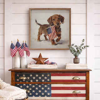 Patriotic Pets - Dachshund Wall Decor - Choose Size