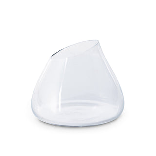 Asymmetrical Cut Flower Glass Vase - Choose Size