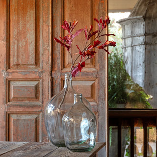 40" Autumn Oak Leaf Stem - Wine
