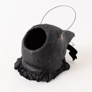 Vintage Style Raven's Cry Paper Mache Candy Bucket