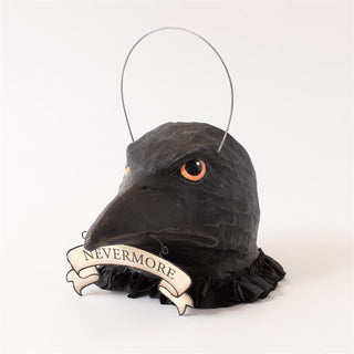 Vintage Style Raven's Cry Paper Mache Candy Bucket