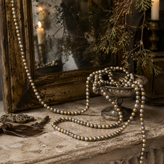 6' Gold & Silver Bead Garland
