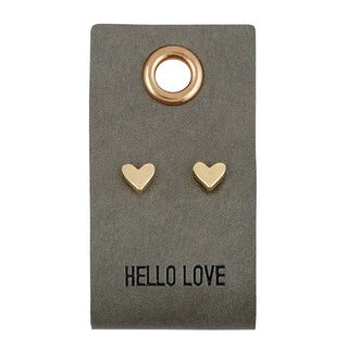 Leather Tag Earrings - Choose Style