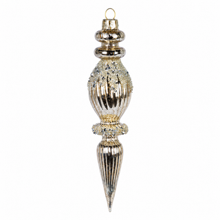 Gold Glass Finial Ornament - Choose Style