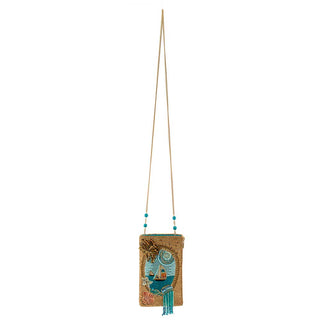 Mary Frances Sail Away Beaded Sail Boat Ocean Themed Crossbody Bag