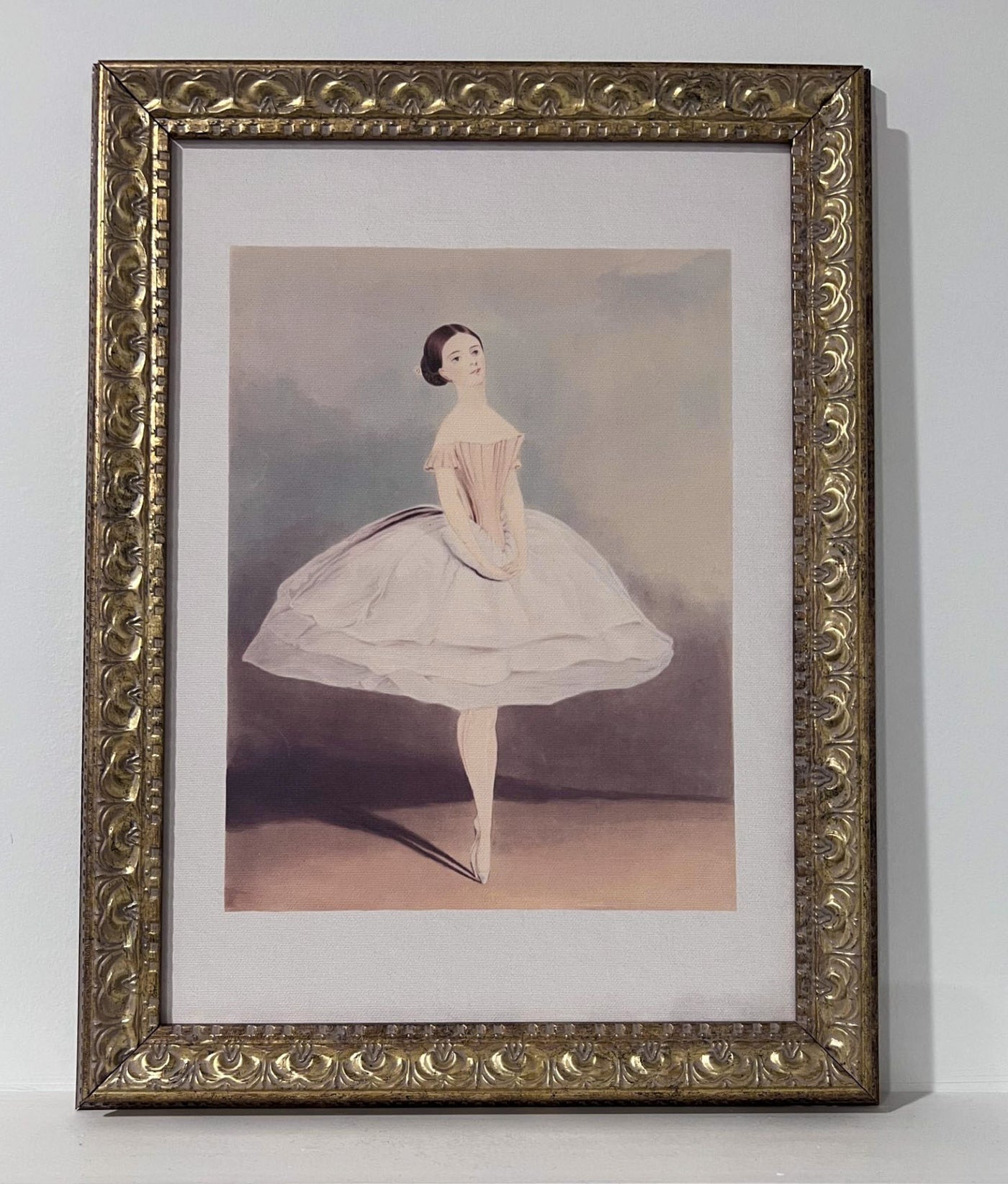 12" x 16" Framed Artwork - Ballerina