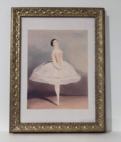 12" x 16" Framed Artwork - Ballerina