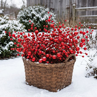 24" Red Ornament Stem